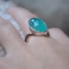 Bague artisanale en argent 925 avec amazonite facettée – Image 11