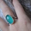 Bague artisanale en argent 925 avec amazonite facettée – Image 12