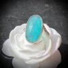 Bague artisanale en argent 925 avec amazonite facettée – Image 3