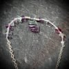 Bracelet réglable argent 925, avec fluorite facettées et goutte – Image 3