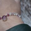 Bracelet réglable argent 925, avec fluorite facettées et goutte – Image 7