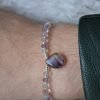 Bracelet réglable argent 925, avec fluorite facettées et goutte – Image 10